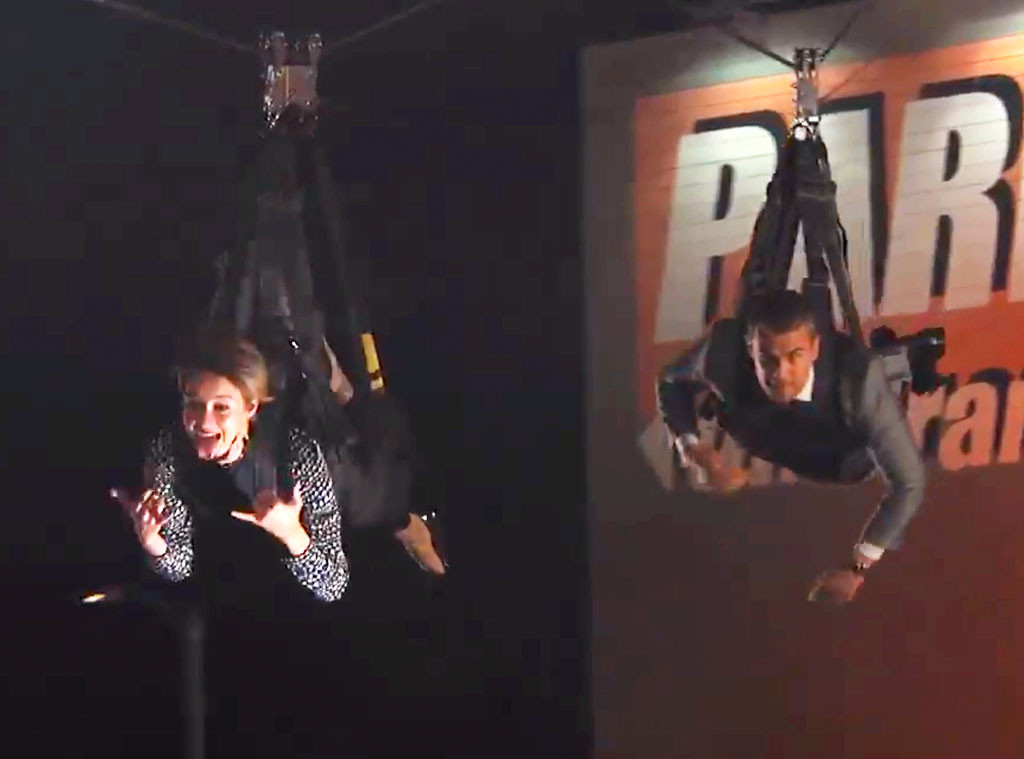 Shailene Woodley, Theo James, Jimmy Kimmel Shailene Woodley, Theo James, Jimmy Kimmel